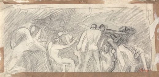 Satanás presidiendo el infierno